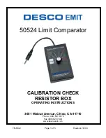 Preview for 1 page of Desco EMIT 500524 Operating Instructions