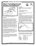 Desco Meg Pocket Megohmmeter Technical Bulletin предпросмотр