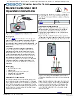 Preview for 1 page of Desco TB-2082 Operation Instructions Manual