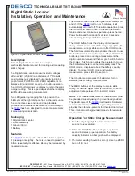 Предварительный просмотр 1 страницы Desco TB-3048 Technical Bulletin