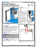 Desco TB-3052 Installation And Maintenance предпросмотр