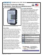 Desco TB-3086 Technical Bulletin предпросмотр