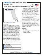Desco Viper Ion Gun 19595 Installation, Operation And Maintenance предпросмотр