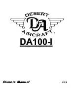 Preview for 1 page of Desert Aircraft DA100-I Owner'S Manual