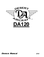 Desert Aircraft DA120 Owner'S Manual preview