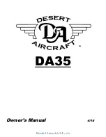 Desert Aircraft DA35 Owner'S Manual preview