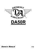 Desert Aircraft DA50R Owner'S Manual preview