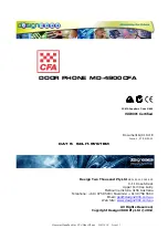 Preview for 1 page of Design 2000 MD-4900CFA Handbook