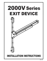 Design Hardware 2000V Series Installation Instructions Manual preview