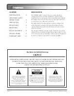 Preview for 2 page of Design MP 30 Installation & Operation Manual