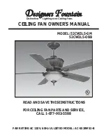 Preview for 1 page of Designers Fountain 52CW2L5-GM Owner'S Manual