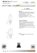 Предварительный просмотр 1 страницы Designplan ACQUASTOP BRIGHT 2.6 Installation Instructions