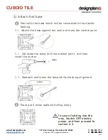 Предварительный просмотр 3 страницы Designplan CUBOID TILE Installation Instructions Manual