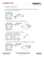 Предварительный просмотр 4 страницы Designplan CUBOID TILE Installation Instructions Manual