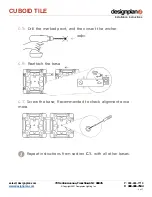 Предварительный просмотр 5 страницы Designplan CUBOID TILE Installation Instructions Manual