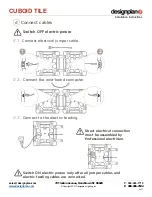 Предварительный просмотр 6 страницы Designplan CUBOID TILE Installation Instructions Manual