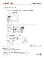 Предварительный просмотр 7 страницы Designplan CUBOID TILE Installation Instructions Manual