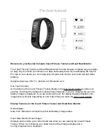 Desire2 Compete Coach Fitness Tracker and Heart Rate Monitor Product Manual preview