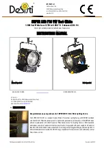 Preview for 1 page of Desisti SUPER LED F10 VW Instruction Manual