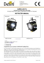 Preview for 1 page of Desisti SUPER LED F14 Instruction Manual