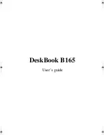 DeskBook B165 User Manual preview