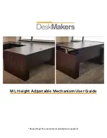 DeskMakers ML Height Adjustable Mechanism User Manual preview