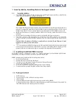 Preview for 4 page of DESKO PENTA Scanner Technical Specifications