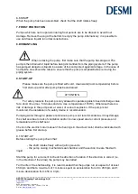 Предварительный просмотр 13 страницы Desmi ESLHT/-17 W180 Operation And Maintenance Instructions