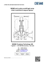 Предварительный просмотр 1 страницы Desmi NSLH Compact Spacer Operation And Maintenance Instructions