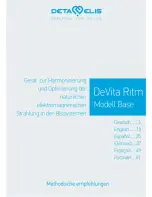 Deta-Elis DeVita Ritm User Manual preview