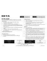 Preview for 1 page of Deta L2332BK6A Installation Instructions