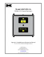 Detcon 610-N4X-SA Operator'S Installation And Instruction Manual preview