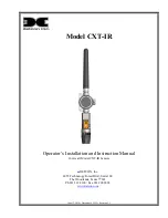 Detcon CXT-IR Operator'S Installation And Instruction Manual preview