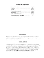 Preview for 3 page of Detecto 8463 Operation Manual