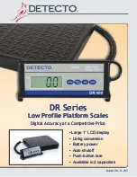 Preview for 1 page of Detecto DR150 Specifications