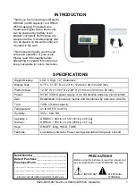 Preview for 3 page of Detecto DR400C Operation Manual