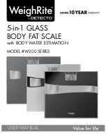 Detecto WeighRite W200 Series User Manual preview