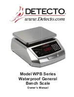 Detecto WPB Series Owner'S Manual preview