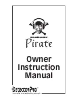 DetectorPro Headhunter Pirate Owner'S Instruction Manual preview