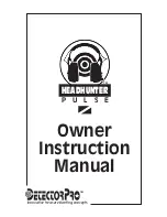 DetectorPro Headhunter Pulse Owner'S Instruction Manual preview