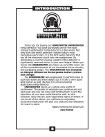 Preview for 2 page of DetectorPro HeadHunter UnderWater Owner'S Instructions Manual