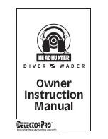 Preview for 1 page of DetectorPro Headhunter Owner'S Instruction Manual