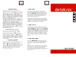 Deteknix XPOINTER Quick Start Manual preview