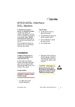 Preview for 7 page of DETEWE M100-ADSL Installation Instructions Manual