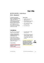 Предварительный просмотр 5 страницы DETEWE M100-ADSL Installation Manual