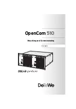 Preview for 1 page of DETEWE OpenCom 510 User Manual