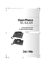 Preview for 1 page of DETEWE OPENPHONE 61 User Manual