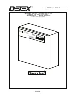 Detex 800 Series Instructions preview