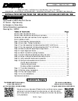 Preview for 1 page of Detex ADVANTEX 87 Series Installation Instructions Manual