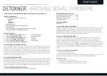 DETOXNER IBS MAINTENANCE Quick Start Manual preview